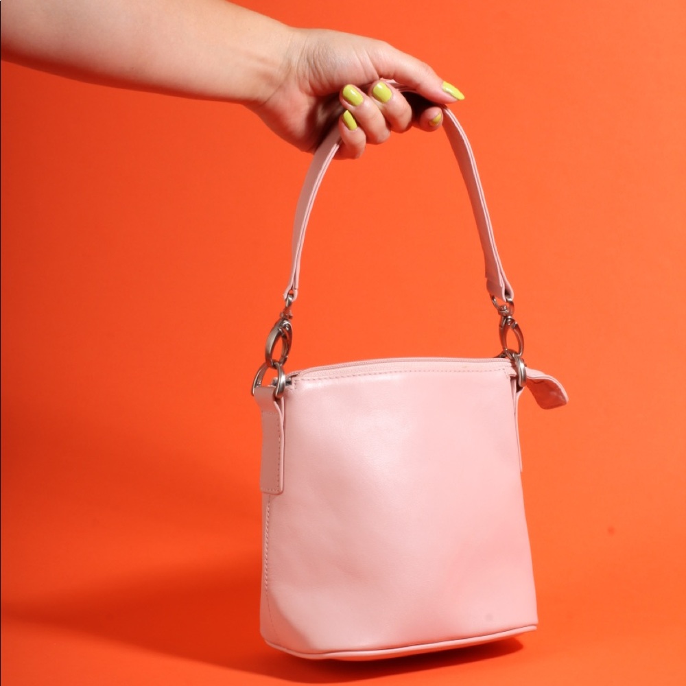 Hobo International Leather Pink Bucket Handbag